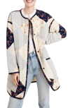 MADEWELL X THE NEW DENIM PROJECT PATCHWORK COCOON COAT,K6698