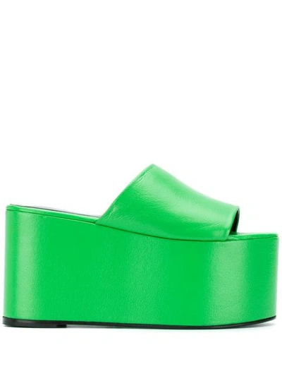 Simon Miller Mules Mit Plateausohle In Green