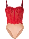 JONATHAN SIMKHAI BUSTIER BODYSUIT TOP