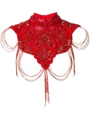 ATU BODY COUTURE BEADED CROPPED TOP