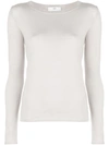 ALLUDE LONG SLEEVED SWEATER