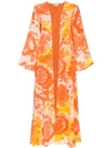 ALL THINGS MOCHI LOUMA TIE-DYE COTTON dressing gown