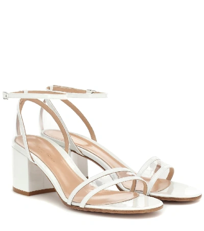 Gianvito Rossi Sheryl 60 Patent Leather Sandals In White