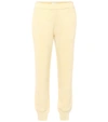 The Row Angeles Brushed Cotton-terry Track Pants In Neutrals
