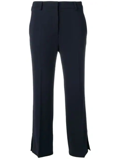 Alberto Biani Tailored Cropped Trousers - 蓝色 In Blue
