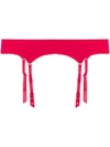 Maison Close Le Petit Secret Garter Belt In Red