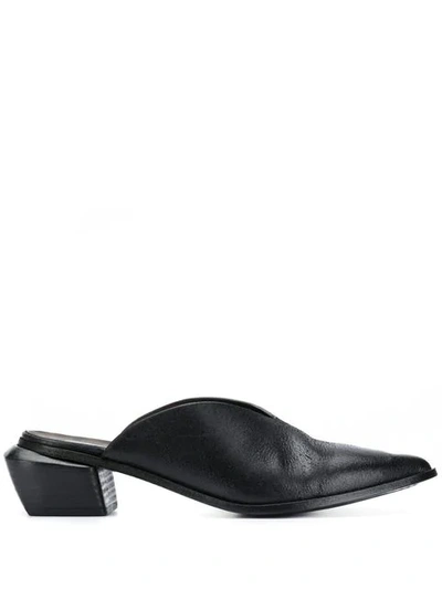 Marsèll Marsell Black Sabot Heel Mules