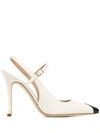 ALESSANDRA RICH ALESSANDRA RICH POINTED PUMPS - 白色