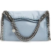 STELLA MCCARTNEY 'MINI FALABELLA - SHAGGY DEER' FAUX LEATHER TOTE - BLUE,371223W9355