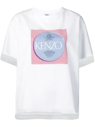 Kenzo Loose Fit Logo T-shirt In White