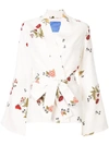 Macgraw Cognac Robe Coat In White