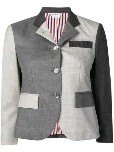 Thom Browne Funmix 斜纹西服外套 - 灰色 In Grey