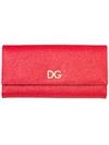 Dolce & Gabbana Red Leather Continental Wallet In Rosso