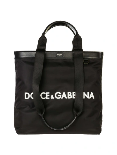 Dolce & Gabbana Street Tote Bag In Nero