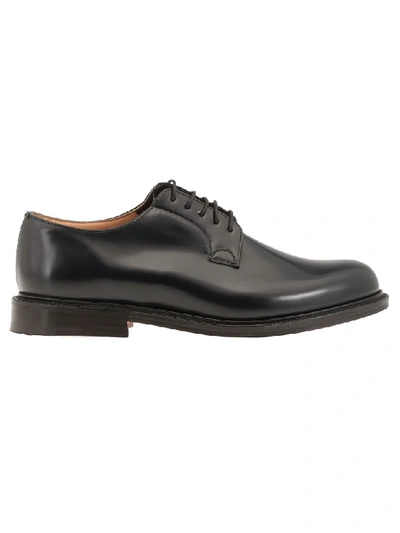 Church's Shannon Leather Lace-up Shoes In Navy