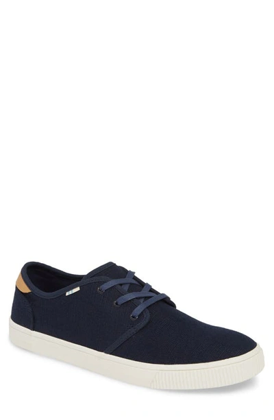 Toms Men's Carlo Canvas Sneakers Men's Shoes In Navy