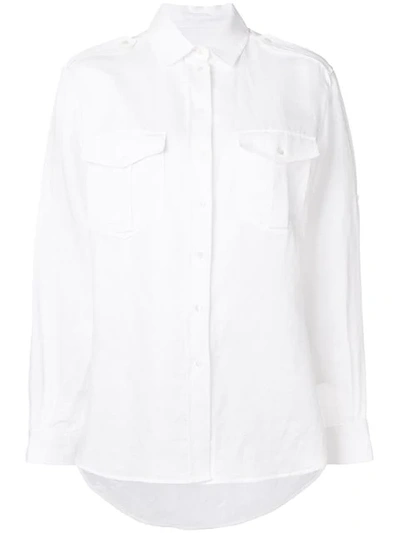 Holland & Holland Pointed Collar Shirt In White