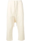 RICK OWENS DRKSHDW DROPPED-CROTCH TROUSERS