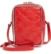 ALEXANDER WANG HALO LEATHER CROSSBODY BAG - RED,2019X0804L