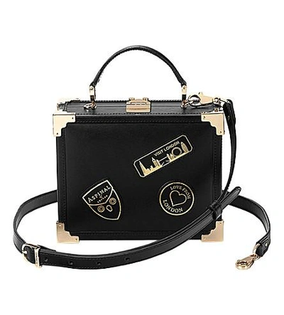 Aspinal Of London Trunk Patch Clutch Bag In Black