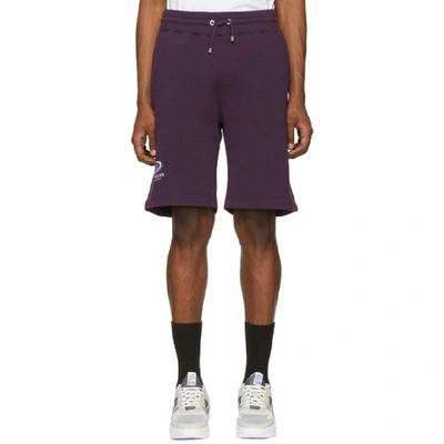 Filling Pieces Purple Planet Shorts In Concrdgrape