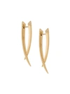 Shaun Leane Sabre Diamond Crossover Earrings In Gold