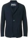Herno Single-breasted Tailored Blazer In Blue