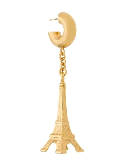 Balenciaga Eiffel Tower吊坠耳环 - 金属色 In Metallic