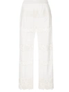 DOLCE & GABBANA EMBROIDERED TROUSERS
