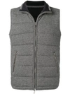 N•PEAL QUILTED ZIPPED GILET