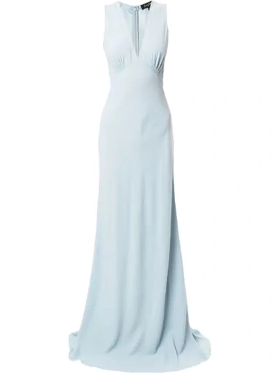 Jenny Packham V-neck Slip Dress - 蓝色 In Blue