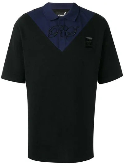 Fred Perry Two Tone Polo Shirt In Black