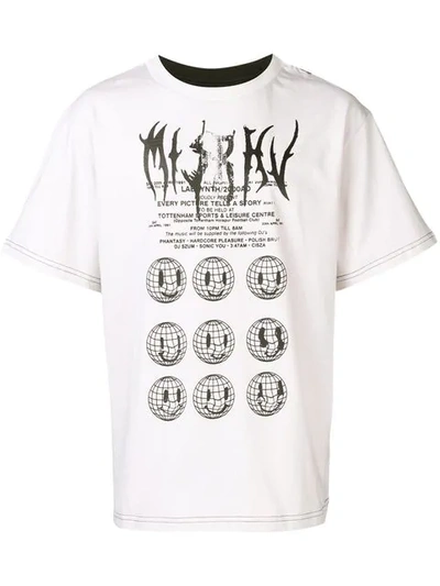 Misbhv Contrasting Panel Graphic T-shirt - 黑色 In Black