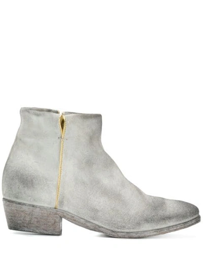 Strategia Side Zip Ankle Boots - 灰色 In Grey