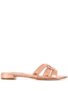 STUART WEITZMAN CAMI ROUND TOE SLIDES