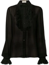 SAINT LAURENT FRILL DETAIL SHIRT