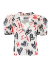 MOSCHINO PRINTED BLOUSE,10872432
