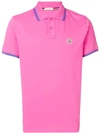 MONCLER POLOSHIRT MIT LOGO-PATCH