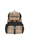 BURBERRY LOGO PRINT VINTAGE CHECK BACKPACK