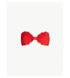 Marysia Antibes Scalloped Bandeau Bikini Top In Solid Cherry