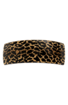 France Luxe 'volume' Rectangle Barrette In El Gato Black/ Tan