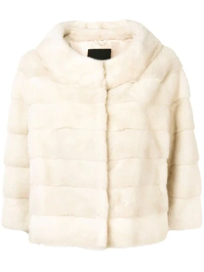 Liska Angelina Short Fur Jacket - 白色 In White
