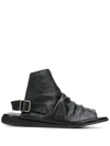 MOMA RUCHED FLAT SANDALS