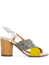 CHIE MIHARA CROSSOVER STRAP SANDALS