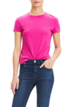 Theory 2 Nebulous Organic Cotton Tiny Tee In Pop Fuchsia