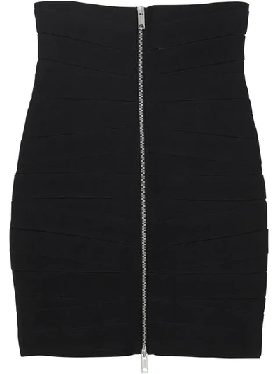 Burberry Stretch Zip-front Bandage Skirt - 黑色 In Black