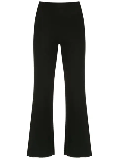 Osklen Flared Cropped Trousers In Black