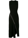 ALEXANDER MCQUEEN ASYMMETRIC MIDI DRESS