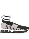 DOLCE & GABBANA COLOUR-BLOCK SOCK SNEAKERS