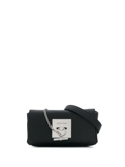 Calvin Klein Bar Chain Belt Bag - 黑色 In Black